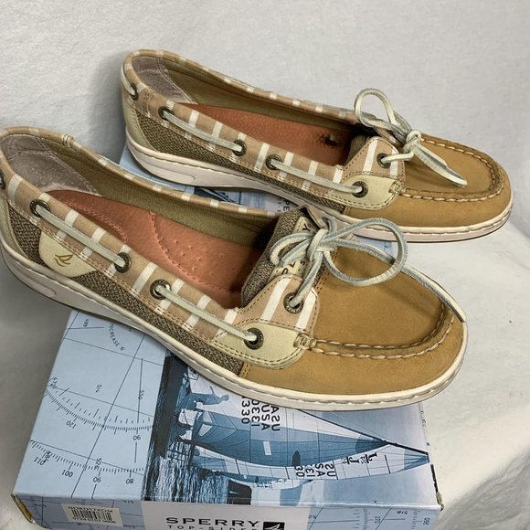 Sperry Shoes - SPERRY TOP-SIDER Sz 8 Bluefish 2 Eye Linen / Oat